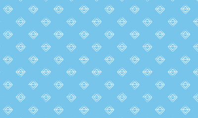Seamless Subtle Geometric Diamond Pattern on a Light Blue Background