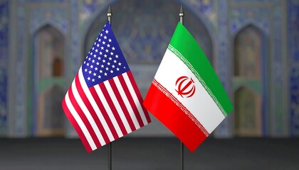 Two national flags positioned side by side.