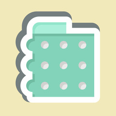 Sticker Bubble Wrap. related to Plastic Product symbol. design editable