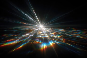 Bright, vibrant light burst radiates from center