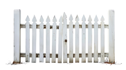Picket Gate isolate on transparency background