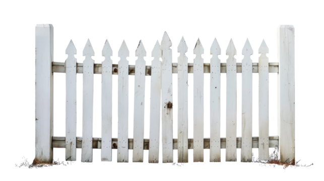 Picket Gate isolate on transparency background
