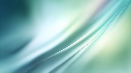 Fototapeta premium Abstract Teal Aqua Green Gradient Background with Smooth Flowing Lines