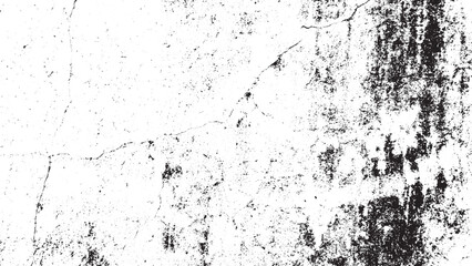 Fototapeta premium Distressed Black and White Grunge Wall Texture Overlay