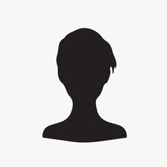 Silhouette hairstyles diverse collection isolated element vector