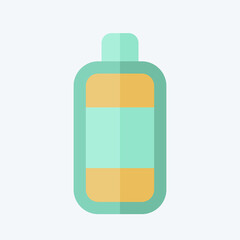 Icon Bottle. related to Plastic Product symbol. flat style. design editable