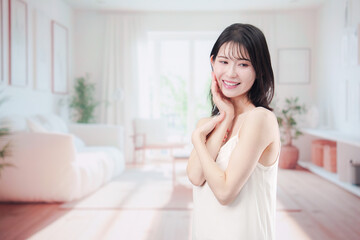 Naklejka premium ビューティー・うるおい・浸透イメージ