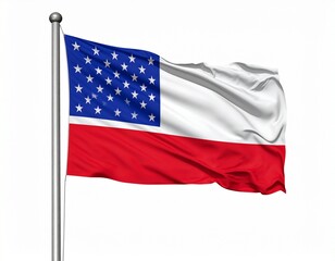 Two Ethiopia National Flags with Green, Yellow, Red Stripes and Central Blue Circle Featuring Yellow Star Held by Hand Representing National Identity and Pride