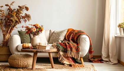 Cozy autumn living room