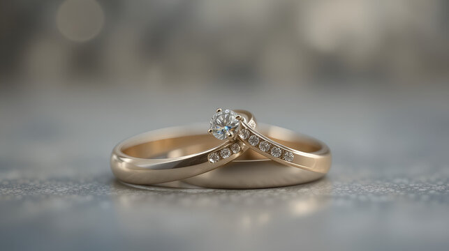 Three interlocking wedding rings. Modern marriage? Bigamy?