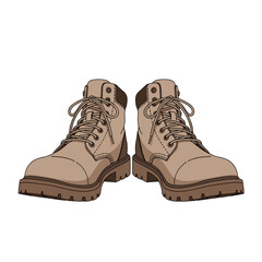 Durable leather work boots for outdoor adventures and construction tasks