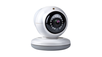 Smart Home Security Camera: Capture a sleek security camera that embodies the core of modern surveillance.  