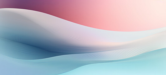Obraz premium Minimal abstract, white to gray gradien, soft pastel blue arc of light, elegant style, subtle film grain