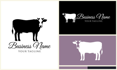 Cow Logo Design Variations. (40)