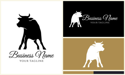 Bull Logo Design Variations.