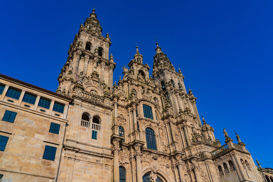 Santiago de Compostela Cathedral Basilica in Galicia, Spain