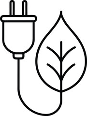 electric plug vector icon