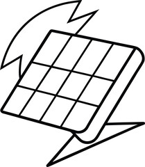 vector illustration of a black and white computer