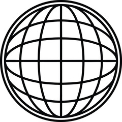 globe icon vector illustration