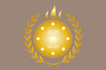 BESTSELLER label, seal, sign