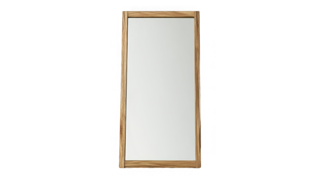 Wooden framed full length mirror, home decor and interior design on transparent background