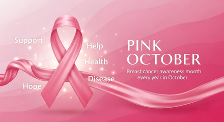 Pink Ribbon Campaign for Breast Cancer Awareness and Support