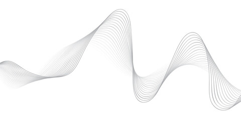 Contemporary Abstract Background with Thin Wavy Lines, Striped Optical Illusion Effect, Minimalist Geometric Design for High-End Visual Content, Posters, and Websites