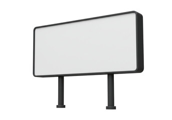 Obraz premium Blank billboard advertisement mockup isolated on transparent background advertising medium