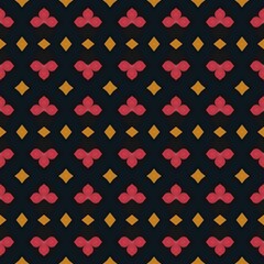 A beautiful pink and white geometric heart seamless pattern perfect for wallpaper, fabric, or Valentine's Day decoration