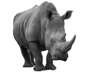 Obraz premium Poaching_awareness_-_rhino_with_broken_horn