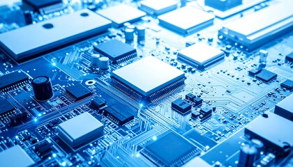 Close-up electronic circuit board
