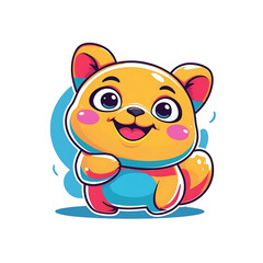 vector of a cartoon animal