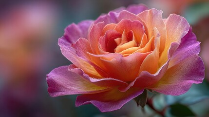 Fototapeta premium Colorful Rose in Bloom