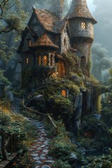 Fototapeta premium Chromatic Realities: A Collection of Vibrant and Surreal Worlds