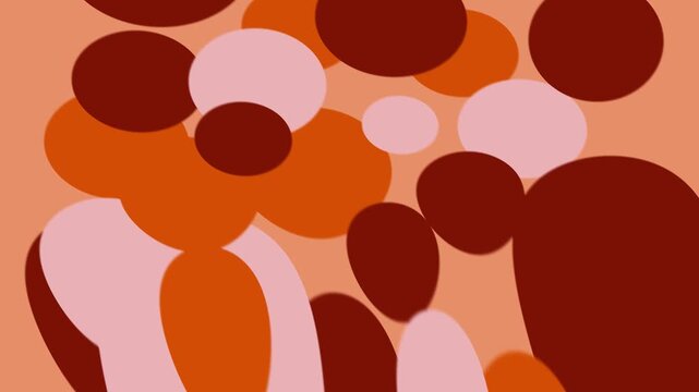Colorful Retro Circle Pattern Animation &ndash; Abstract Motion Background in Orange, Pink, and Red Tones