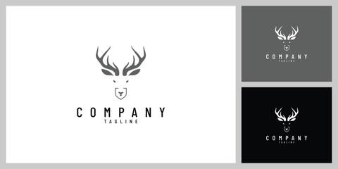 Wildlife Deer Emblem in Circle Badge – Vintage Nature and Hunting Logo
