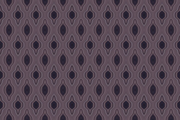 Abstract floral pattern. Elegant dark brown background. Vector illustration.