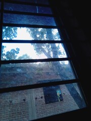 Fototapeta premium stained glass window in a church. this is a normal photo 