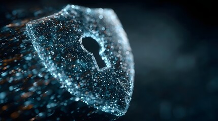 Digital shield with keyhole