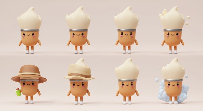 Cute cartoon character collection