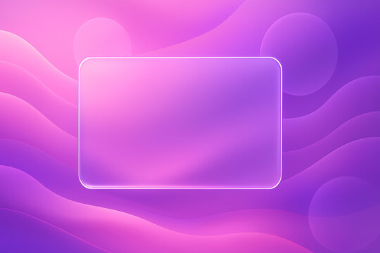 background Liquid glass glassmorphism rectangle landscape in elegant style abstract background copy space