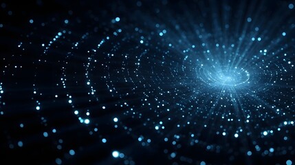 Blue light particles in space