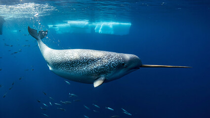 Sunbeams piercing through a dark forest canopy illuminating a path