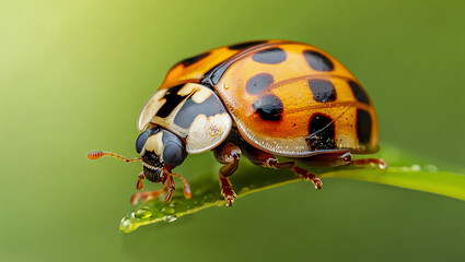 Fototapeta premium Three bright orange goldfish swimming in a clear glass bowl with aquatic plants