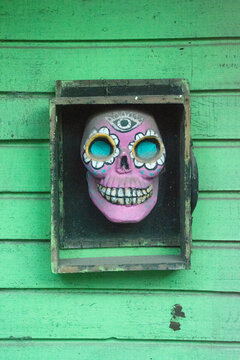 dia de los muertos calavera arte 