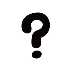 Naklejka premium シンプルなはてな漫符イラスト