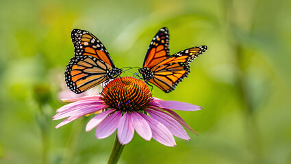 Obraz premium Empty green glass bottle tilted against a white background