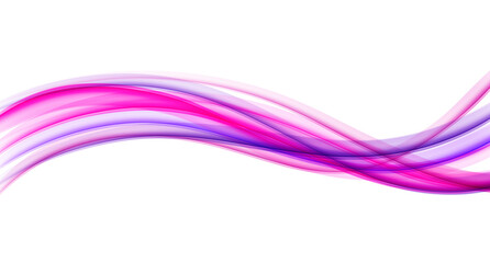 Vibrant Gradient Wave Line in Pink and Violet Colors