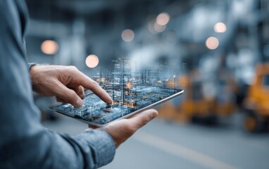 Professional Logistics Planner Working with Digital Tools for Efficiency