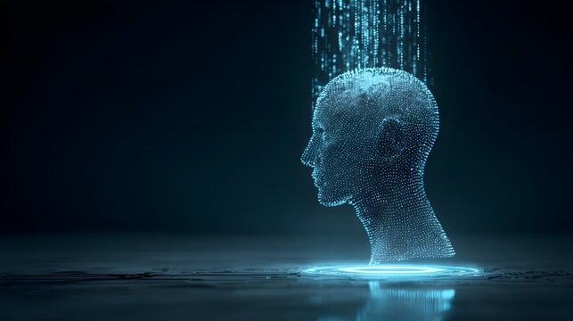 Digital representation of a human head.